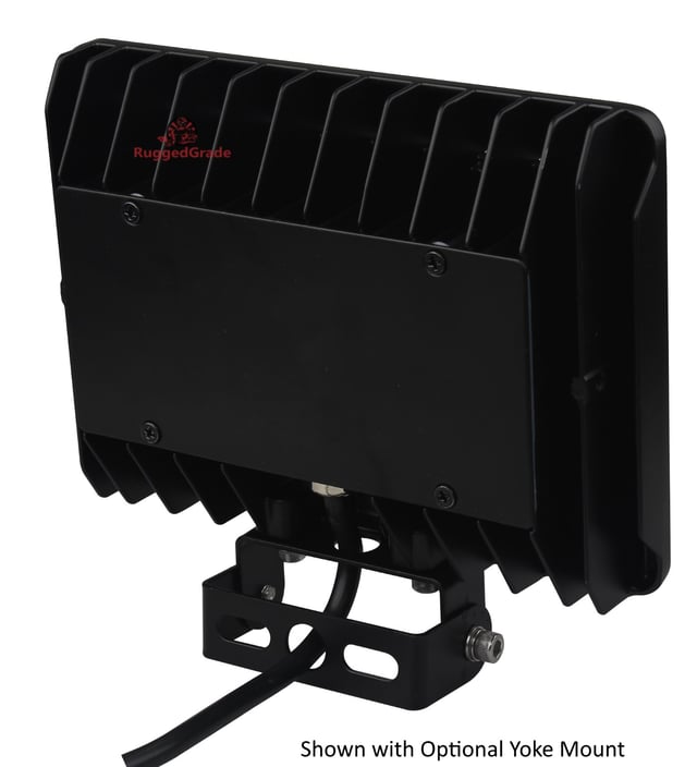 30W - 80W Kivo II Series - LED Flood Light Bracket | For 30W to 80W Kivo & Kivo II, Yoke Mount