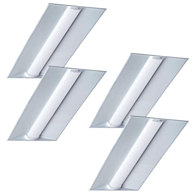 2x4 Feet LED Troffer - 30/40/50/60/72 Watt - Color Selectable 3500K/4000K/5000K - With Motion Sensor -  9,400 Lumen - 4-Pack