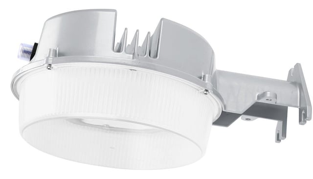3,850 Lumen Outdoor Wall Light - 27 Watt - Yard Light -Barn light Dusk to Dawn sensor - Silver Frame