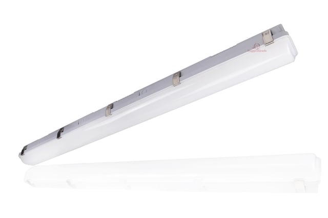 50W Tricora Series - 4 Foot LED Ceiling Light | Tri-Proof Light, 7,700 Lumens, 5CCT Selectable, Wattage Selectable