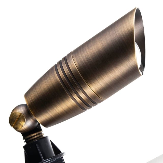 5W Lyla S Series - LED Landscape Light | Solid Brass, 2700K MR16 Bulb Included, 12v DC Low Voltage Lights