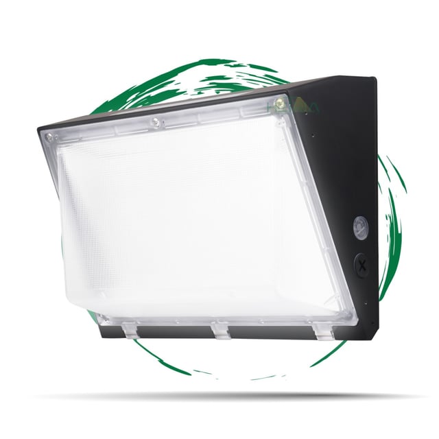 60W Blade Series - LED Wall Pack Light | Without Photocell, 9,600 Lumens, 5000K, Hetria Lighting 