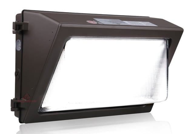 80W Durado IV Series - LED Wall Pack | 11,600 Lumens, 5000K, Semi Cut Off, DLC Premium 5.1, Brown