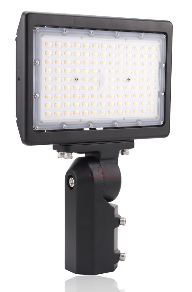 90W Kivo II CS Series - LED Flood Light | With Photocell, 13,050 Lumens, Color Selectable 30K/40K/50K, Slip Fit, DLC Premium 5.1