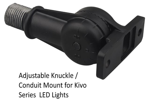 30W - 80W Kivo II Series - LED Flood Light Bracket | For 30W to 80W Kivo & Kivo II, Knuckle Conduit Mount