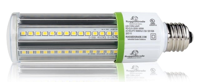 12 Watt LED Corn Bulb - Aries EV - Standard E26 base - 1,380 Lumens - 4000K