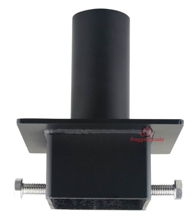 Tenon Adapter | For 4 inch Square Pole, Light Pole Adapter for Slip Fit Mounts, Bronze