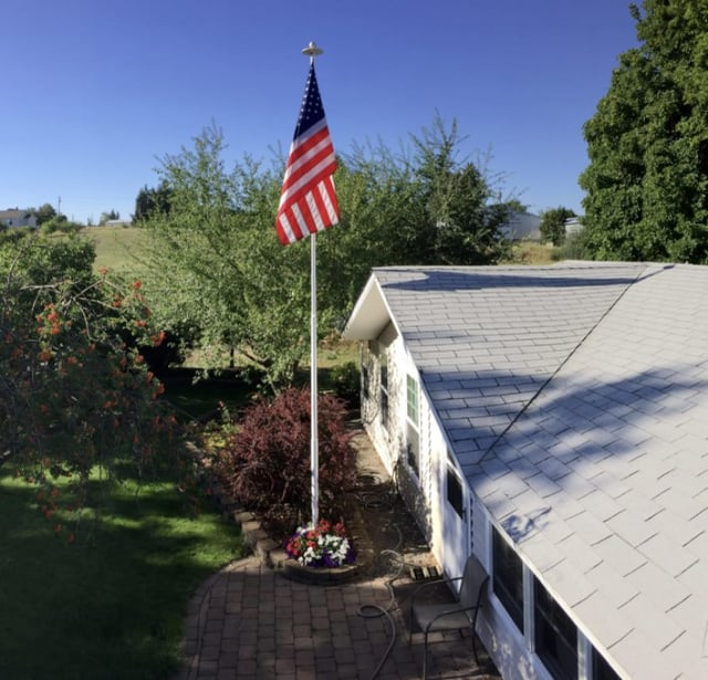 20 Foot Titan Series - Telescoping Flagpole | Telescoping Kit, Includes Premium Nylon US Flag, Made in the USA, Bronze