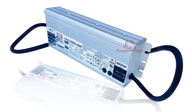 Meanwell HLG-320H-48A - LED Driver for 300 watt Fixture with  48dc out - Non dimmable 