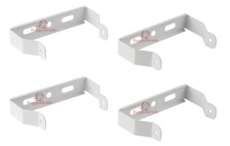 110W-220W Orion II & III Series - Flood Mount Bracket | Surface Mount Kit,  Set of 4 Flood Brackets for 2 Lights