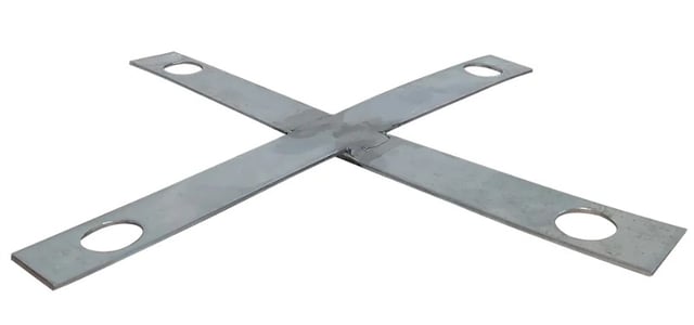 Round Steel Light Pole Cross Screw Positioning Plate 30FT