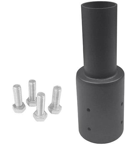 Tenon Adapter | For 3 inch Round Pole, Low Profile, Light Pole Adapter for Slip Fit, Bronze