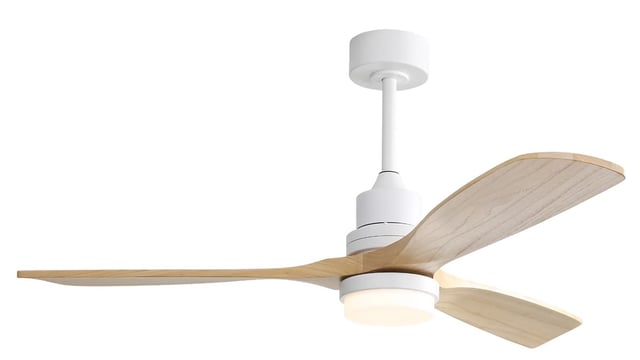 52-Inch Ceiling Fan - 3 Reversible Blades - 18W Ceiling Light - Color Selectable - 800 Lumens - With Remote