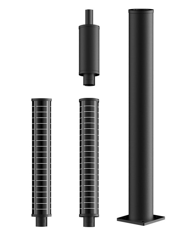 Solar Light Pole Panel/Section for Solar Bell Lights 