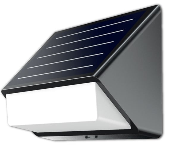 45W - Solar Wall Pack | With Motion Sensor, 4,000 Lumens, 5000K, Semi Cut Off, Black