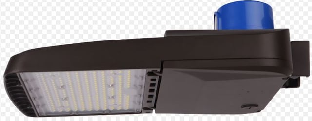 150W - LED Parking Lot Light | 21,800 Lumens, Shoebox, Color Selectable 30K/40K50K, With Wall Mount, Bronze