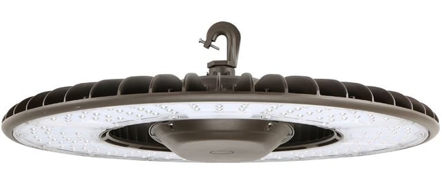 350W - LED UFO High Bay Light | High Temperature, 62,000 Lumens, Wattage Selectable, 5000K, DLC Premium 5.1, Black