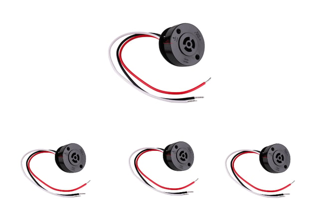 Photocell Receptacle - 4 Pack - 3 Prong Twist Style Dusk to Dawn Sensor Receptacle