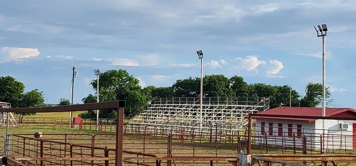 Horse Arena Light Installation