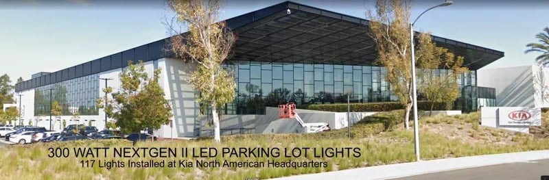 480-Volt LED Parking Lot Lights