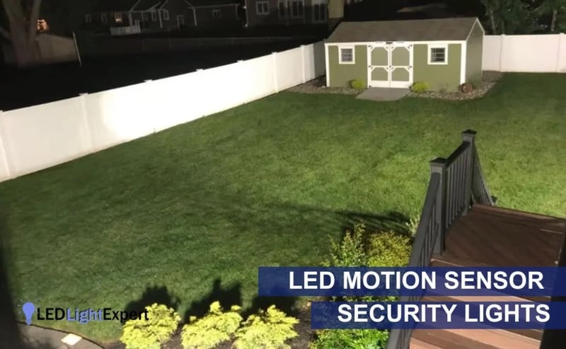 led motion sensor security lights