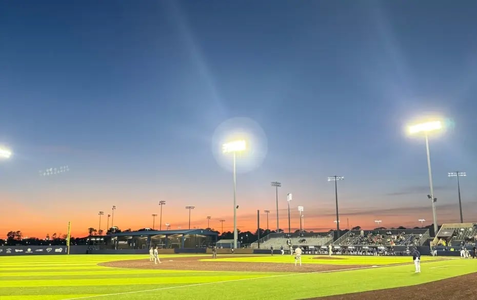 Baseball field lights