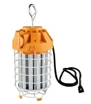 100 Watt Dracor Series LED Temporary Light - 12,500 Lumen LED Construction Lights - Plug Port for Easy Connection - Fast Clip