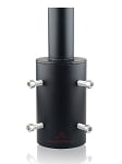 Tenon Adapter | For 3 inch Round Pole, Light Pole Adapter for Slip Fit Mount, Black