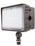 60 Watt - Kivo Series - LED Flood Light - 7,800 Lumens - 5000K - Brown Housing - Knuckle Conduit or Flood Mount