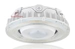 100W Radium Series - LED Canopy Light | 13,000 Lumens, 5000K, Parking Garage or Ceiling, Round Design, White