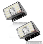 2 Pack-10W Capella Series - LED Solar Wall Light | 1000 Lumen, Solar Flood Light, Compact Adjustable Solar Light