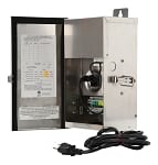 100 Watt Tengara Series Low Voltage Landscape Lighting Transformer - Outputs to 12, 13, 14 and 15 Volts - Stainless Steel Housing