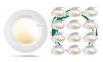 12-Pack - 10W Zelanti Series - LED Can Light | 4 Inch, Down Light Retrofit, Color Selectable 27K/30K/35K/40K/50K