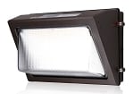 100W Durado IV Series - LED Wall Pack | With Photocell, 14,500 Lumens, Color Selectable 30K/40K/50K, Semi Cut Off, DLC Premium 5.1, Brown