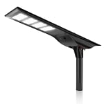 120W Everan II Series - Solar LED Street Light | With Motion Sensor, 20,400 Lumens, Commercial Grade, 5000K, Black