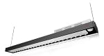 150 Watt Linear High Bay - 152 Lumens to Watt - 5000K - 22,800 Lumen Aisle Light - Black - Without Motion Sensor