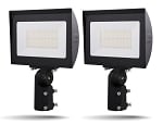 2 Pack - 150W Luri Series - LED Flood Light with Photocell - 5000K - Slip Fit - Hetria Lighting