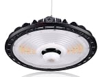 150W Corvus II Series - Motion Sensor LED UFO High Bay Light | 21,750 Lumen, Color Selectable 30K/40K/50K, DLC Premium 5.1
