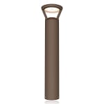 24W - LED Bollard Light | Circular Post Top Style with 33 Inch Pole, 3,360 Lumens, Color Selectable 30K/40K/50K, Clear Lens, Bronze
