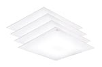 4 Pack - 2x2ft 40W LED Panel Light with 8W BBU - Motion Sensor Ready - Altova Series - 5,500 Lumens - Color Selectable 35K/40K/50K/57K/65K