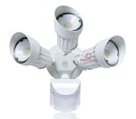30W Lacuna II Series - Motion Sensor LED Flood Light | 3,600 Lumens, 150 Degree Sensor, 3000K, White