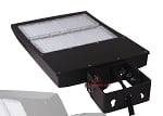 40,000 Lumen - 300 watt NextGen II LED Shoebox Lights - Dimmable - With Photocell - YM Yoke Trunnion Mount - 10KV Surge 