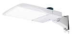 300W NextGen IV Series - LED Parking Lot Light | Shoebox with Photocell, 45,000 Lumen, Color Selectable 30K/40K/50K, Arm Mount, White