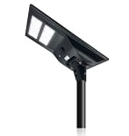 30W Everan II Series - Solar LED Street Light | With Motion Sensor, 6,000 Lumens, Commercial Grade, 5000K, Black