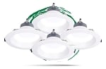 4-Pack - 22W Kalo XO Series - Commercial LED Ceiling Down Light | 6 Inch, Color Selectable 27K/30K/35K/40K/50K