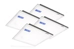 4 Pack - 2x2ft 40W LED Panel Light - Motion Sensor Ready - Fortora Series - 5,500 Lumens - Color Selectable 35K/40K/50K/57K/65K - LED Light Expert