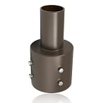 Tenon Adapter | For 4 inch Round Pole, Light Pole Adapter for Slip Fit, Brown