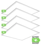 Battery Back Up - 2x2 Foot S1 series - LED Panel Light- Wattage Selectable 40W/35W/30W -Kelvin Color Selectable 3K/4K/5K - Dimmable (4 quantity) 