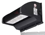 5,600 Lumen - 40 Watt Rotate III Series LED Wall Pack - 5000K - High Efficiency 140 lumen to watt - Black Housing