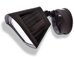 40 Watt - Folari Series LED Flood Light - LED Wall Light   4,800 Lumens- Dusk to Dawn Sensor - 5000K Bright White - Bronze Housing